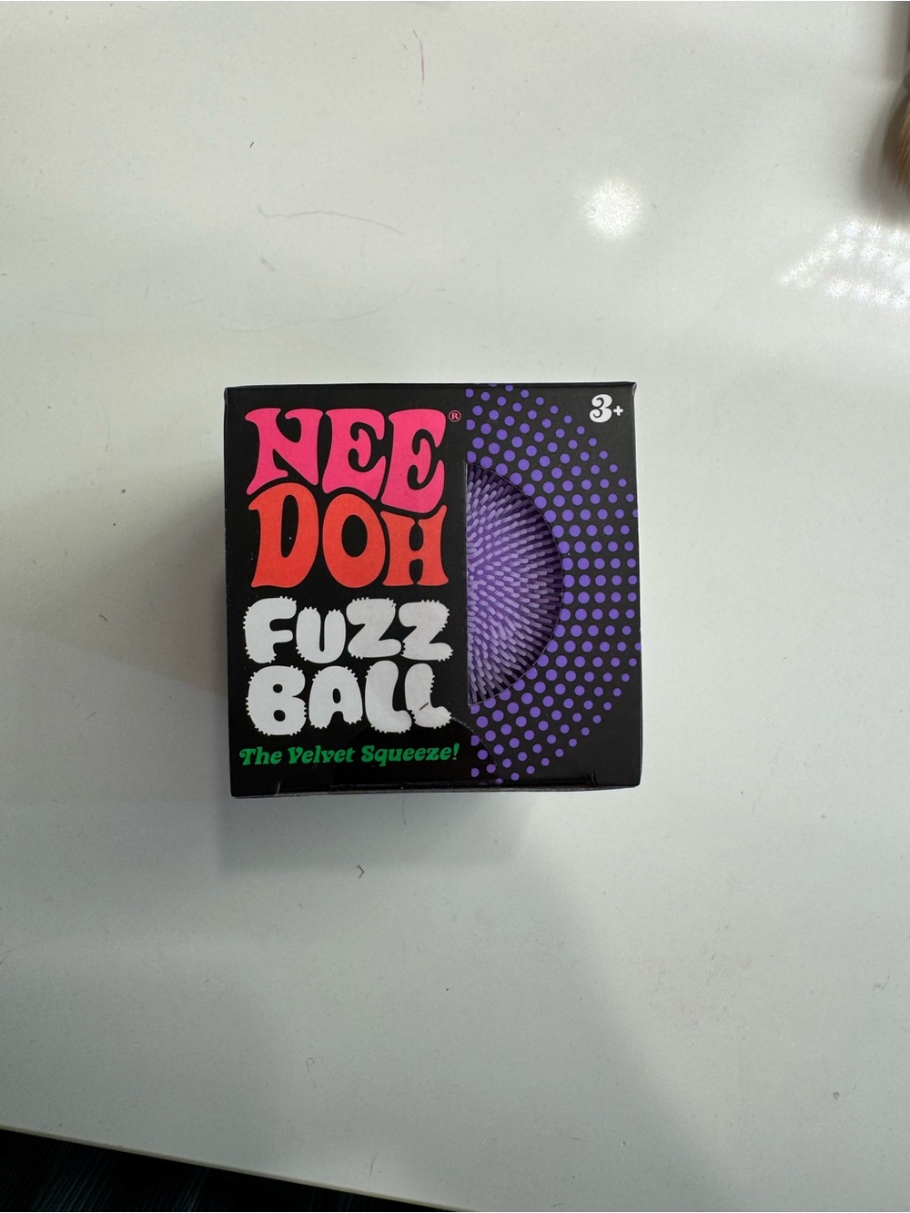 NeeDoh Fuzz Ball Velvet Squeeze - Purple